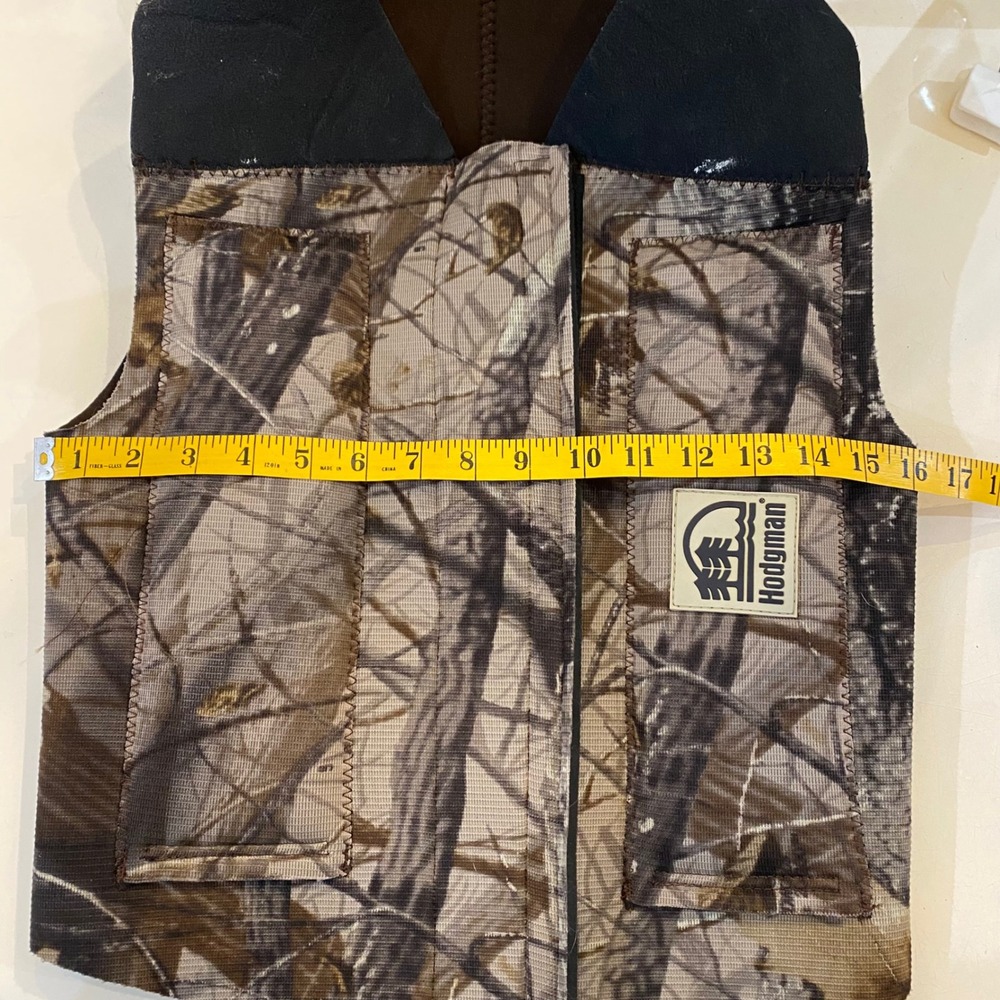 Hodgman Neoprene Camo Ful Zip & Velcro‎ Dog Vest. XXXL.  Style 0200, chest 15" - Picture 2 of 12